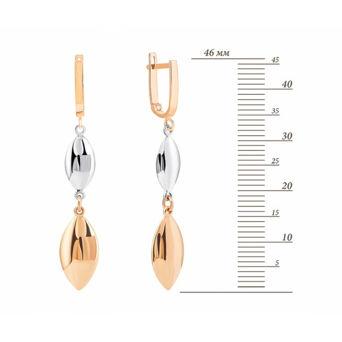 Золотые серьги-подвески. Артикул UG52/10/092