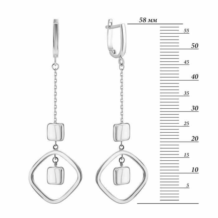 Золотые серьги-подвески. Артикул UG52/10/103/1