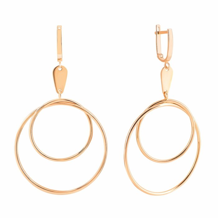 Золоті сережки-підвіски.Артикул UG52/10/111