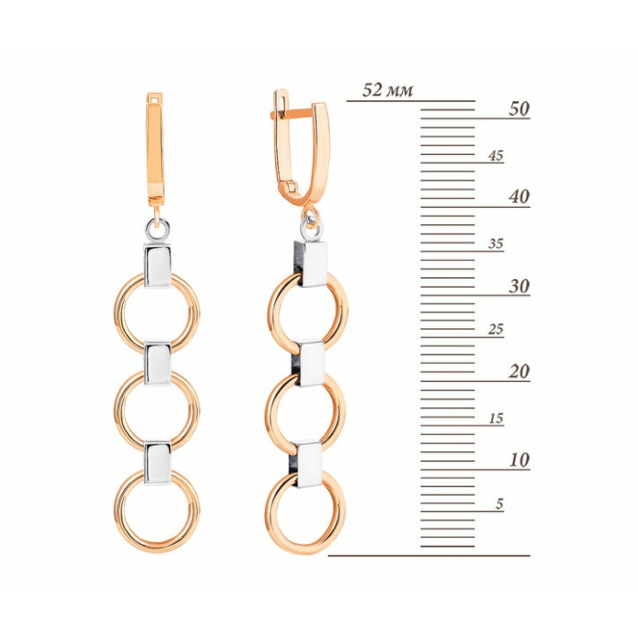 Золотые серьги-подвески. Артикул UG52/10/113