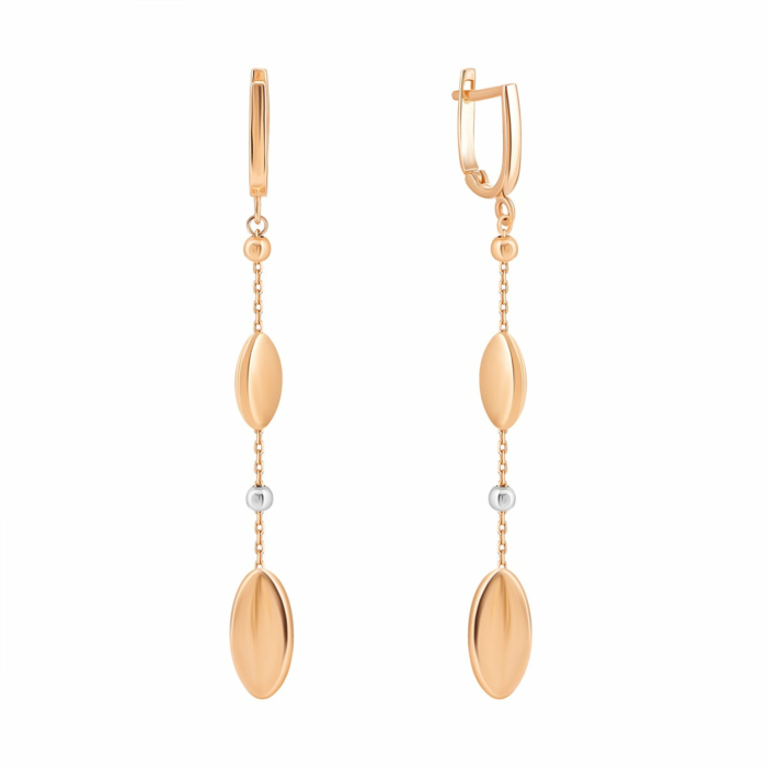 Золотые серьги-подвески. Артикул UG52/10/122