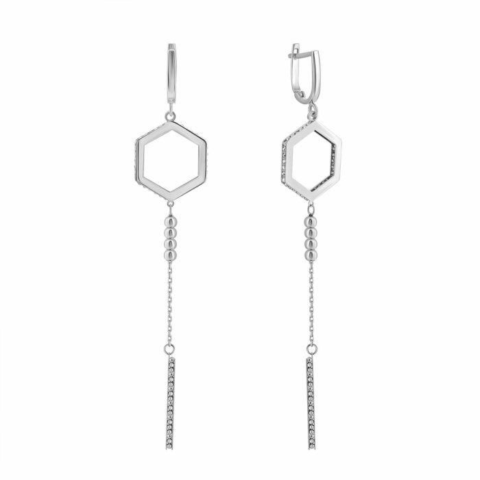 Золотые серьги-подвески.Артикул UG52/10/133/1