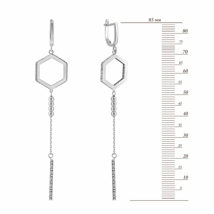 Золотые серьги-подвески.Артикул UG52/10/133/1