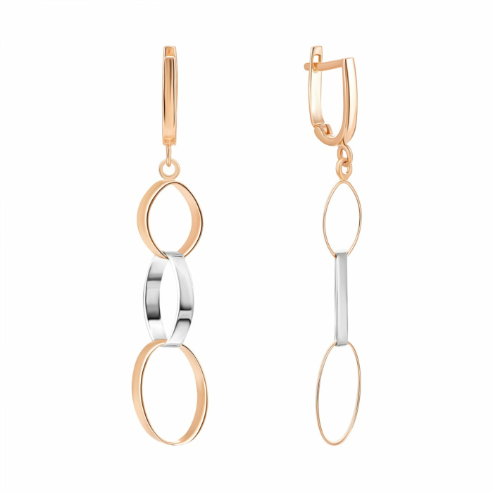 Золоті сережки-підвіски. Артикул UG52/10/138