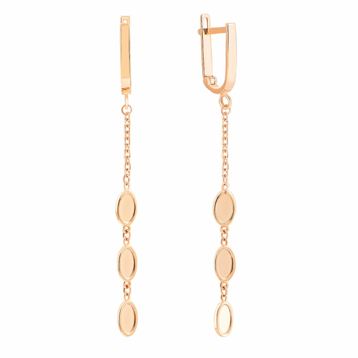 Золоті сережки-підвіски. Артикул UG52/10/140