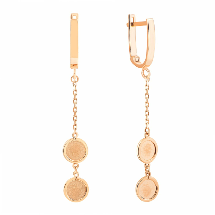 Золоті сережки-підвіски. Артикул UG52/10/156