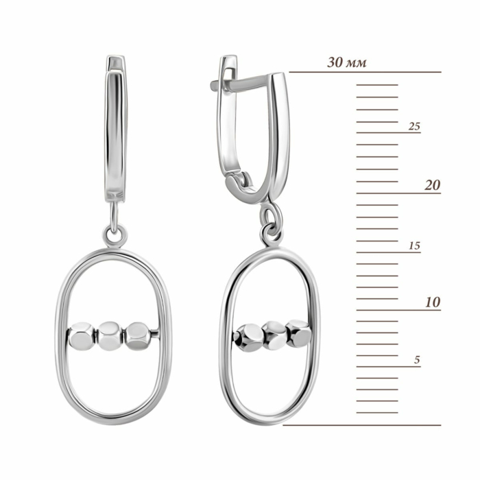 Золоті сережки-підвіски. Артикул UG52/10/186/1