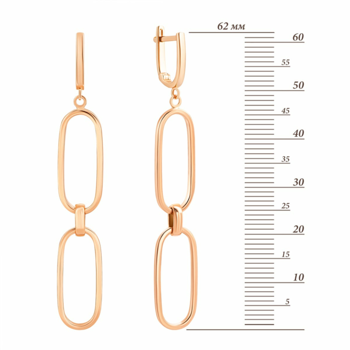 Золотые серьги-подвески.Артикул UG52/10/202