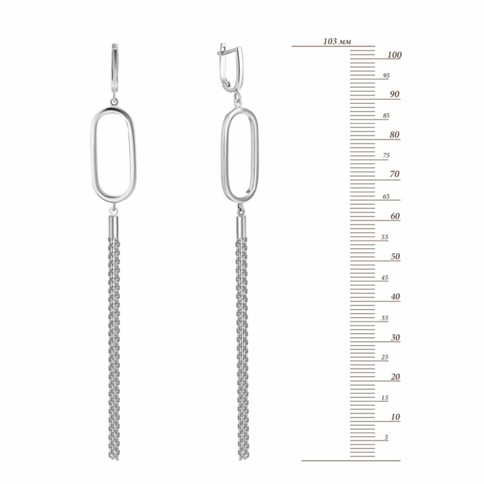 Золотые серьги-подвески.Артикул UG52/10/216/1