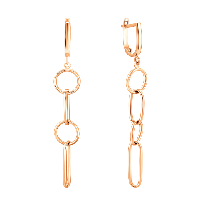 Золотые серьги-подвески.Артикул UG52/10/241