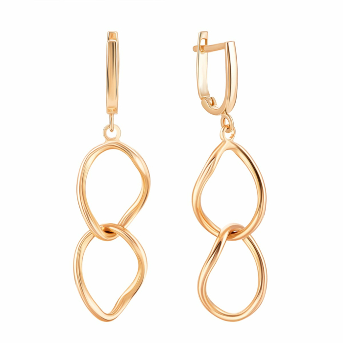 Золоті сережки-підвіски. Артикул UG52/10/249