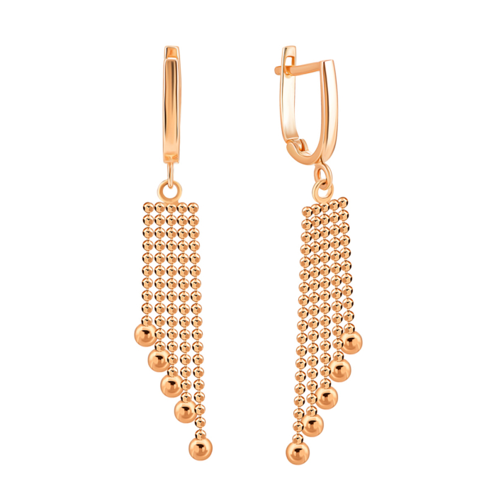 Золотые серьги-подвески.Артикул UG52/10/261