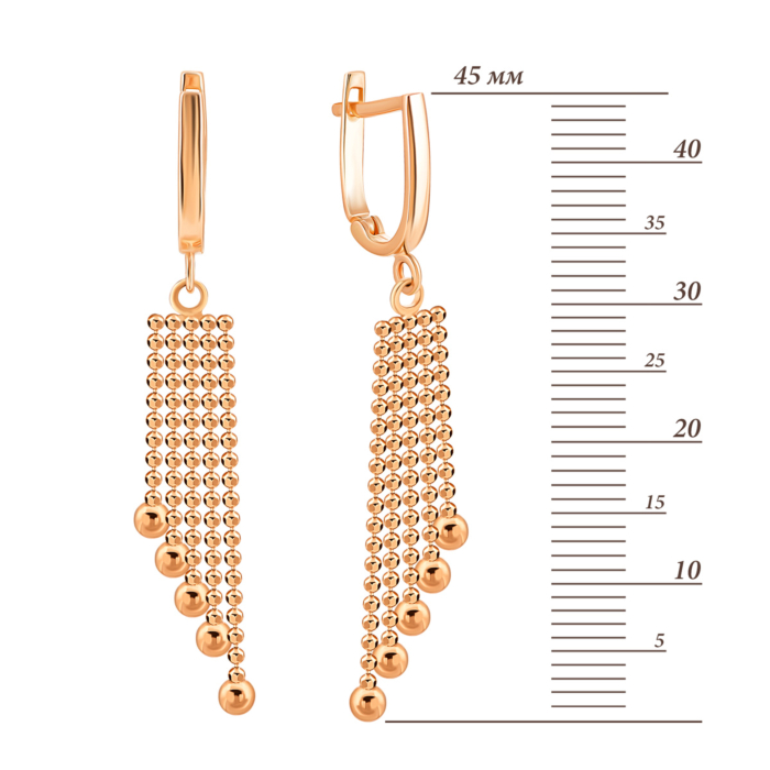 Золотые серьги-подвески.Артикул UG52/10/261