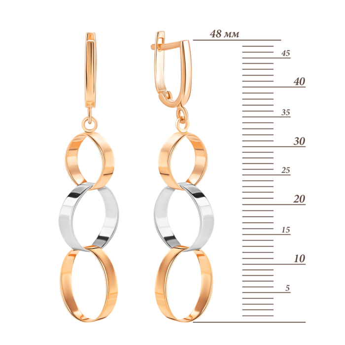 Золоті сережки-підвіски.Артикул UG52/10/275кб