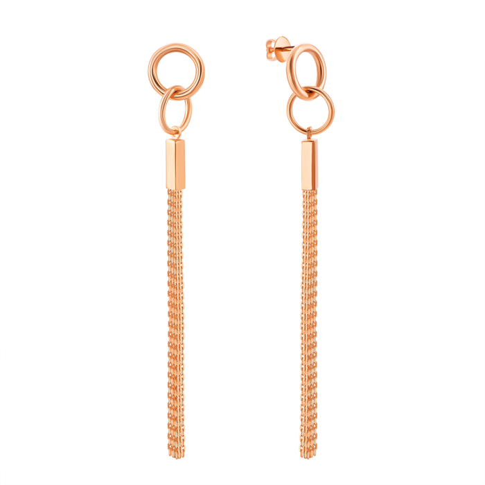 Золоті сережки-підвіски.Артикул UG52/30/028