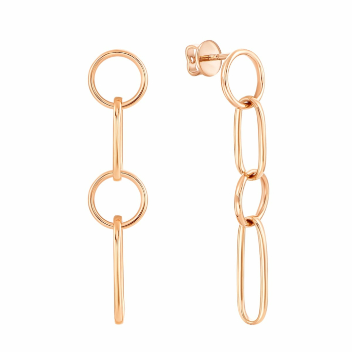 Золоті сережки-підвіски. Артикул UG52/50/010