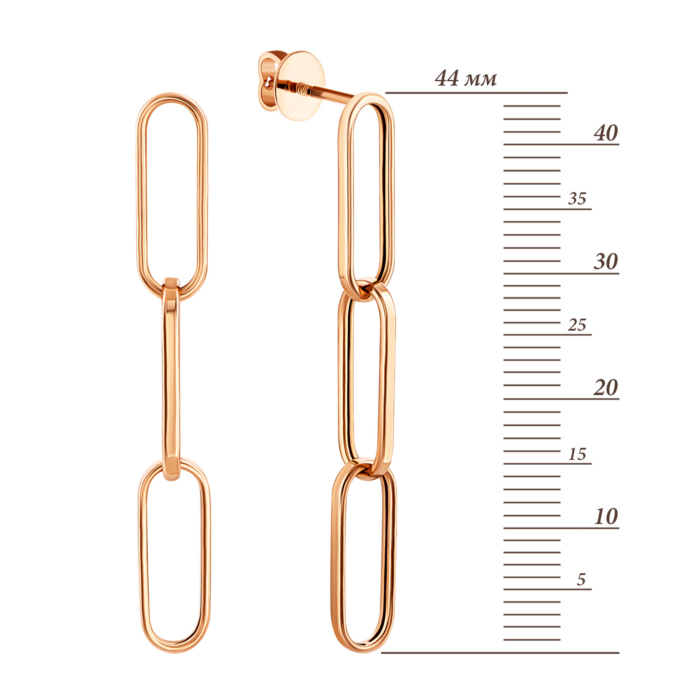 Золотые серьги-подвески.Артикул UG52/50/066