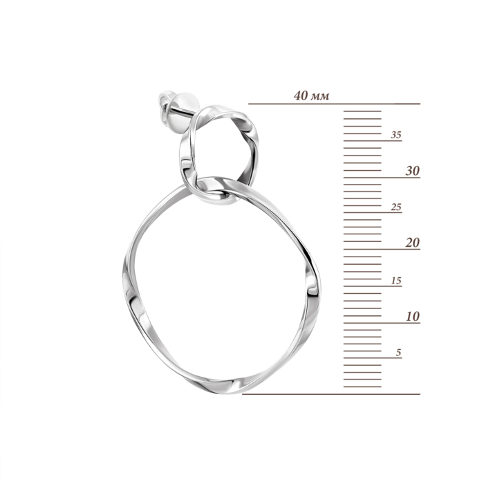 Золотые серьги-подвески.Артикул UG52/50/077/1