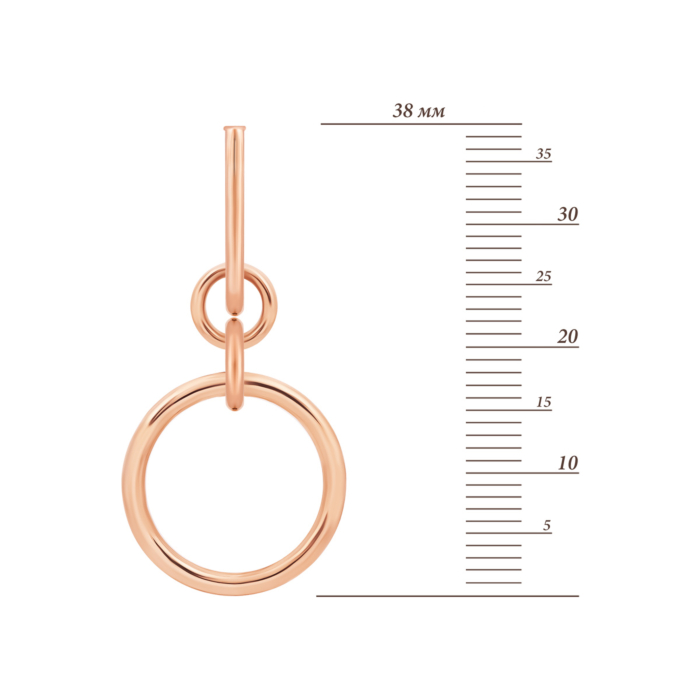 Золоті сережки-підвіски.Артикул UG52/50/334