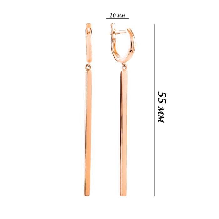 Золотые серьги-подвески. Артикул UG5200254810101
