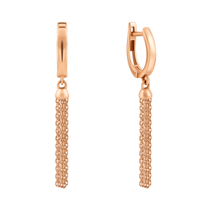 Золоті сережки-підвіски.Артикул UG5700322-С