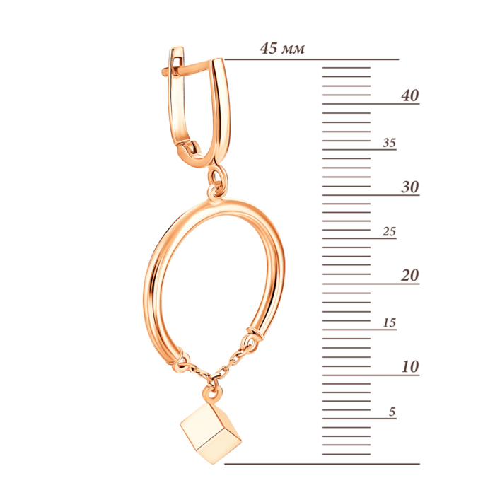 Золотые серьги-подвески.Артикул UG52/10/192