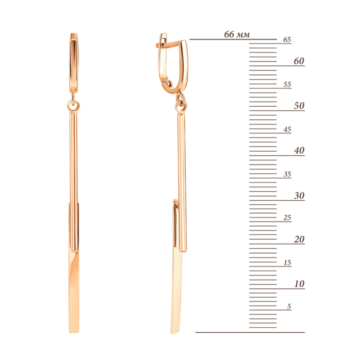 Золотые серьги-подвески.Артикул UG52/10/197