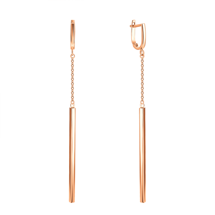 Золоті сережки-підвіски.Артикул UG52/10/200