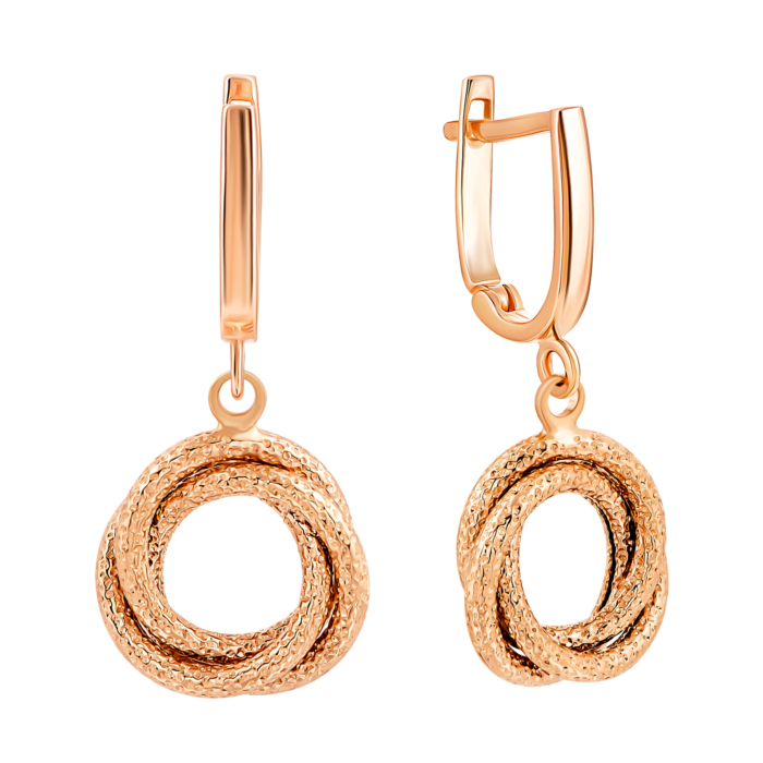 Золотые серьги-подвески.Артикул UG52/10/282