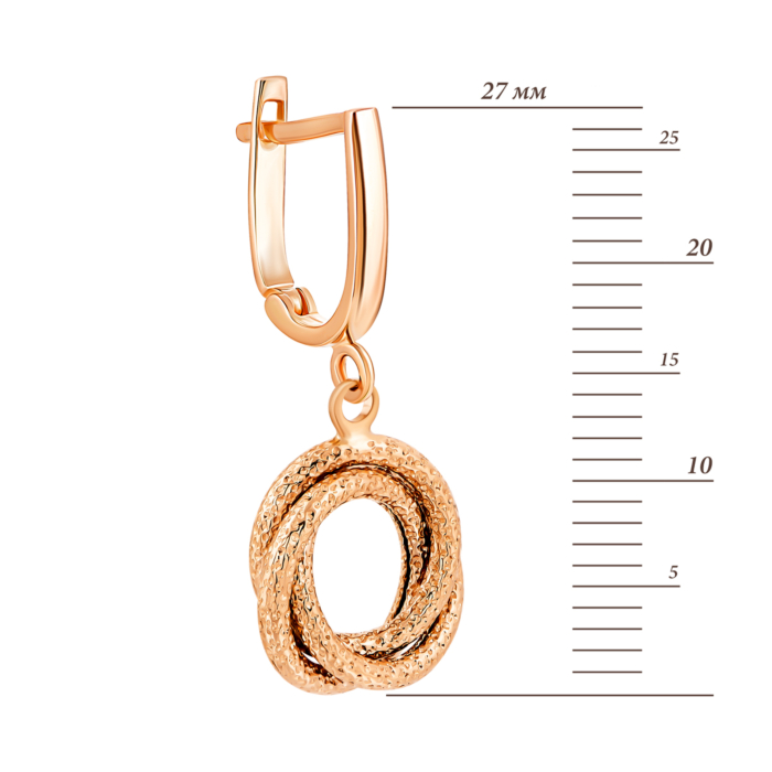 Золотые серьги-подвески.Артикул UG52/10/282