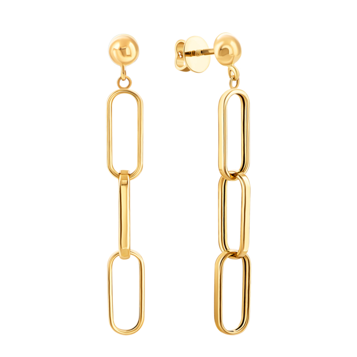 Золотые серьги-подвески.Артикул UG52/50/066/2