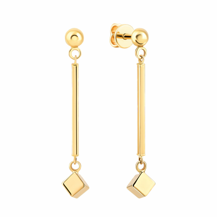 Золотые серьги-подвески.Артикул UG52/50/082/2