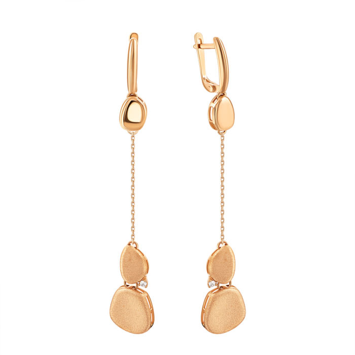 Золоті сережки-підвіски.Артикул UG5с264