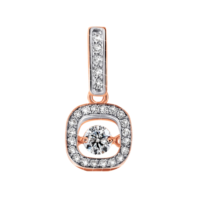 Золота підвіска з фіанітами. Артикул UG5700277-К Рр