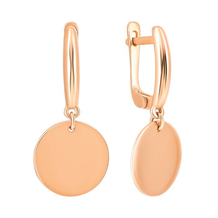 Золотые серьги-подвески. Артикул UG5с057