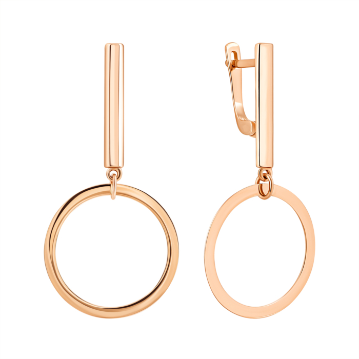 Золоті сережки-підвіски. Артикул UG5с114