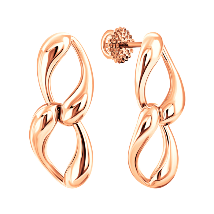 Золотые серьги-подвески.Артикул UG5с229