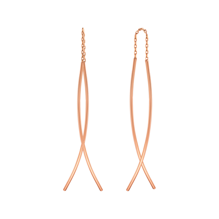 Золоті сережки-протяжки.Артикул UG52112023401