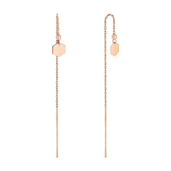 Золотые серьги-протяжки.Артикул UG52/30/045