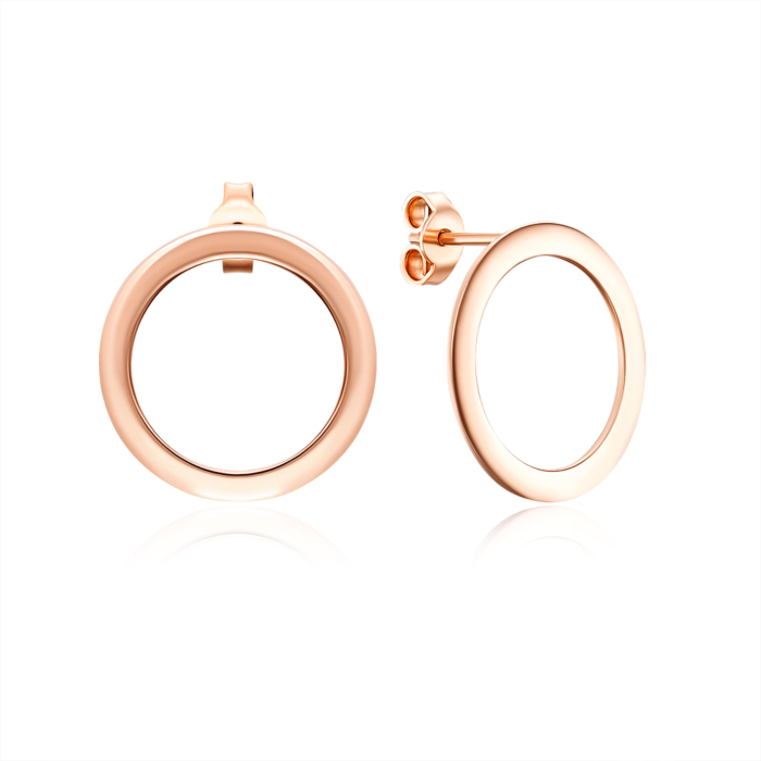 Золотые серьги-пуссеты без вставки. Артикул 02994/01/0