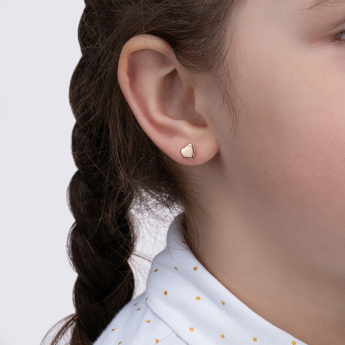 Золоті сережки-пусети з фіанітами. Артикул 22567/01/1/1944