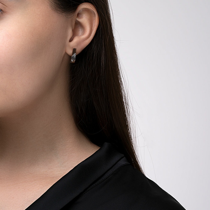 Золотые серьги с алмазной гранью. Артикул 02847-7/01/3