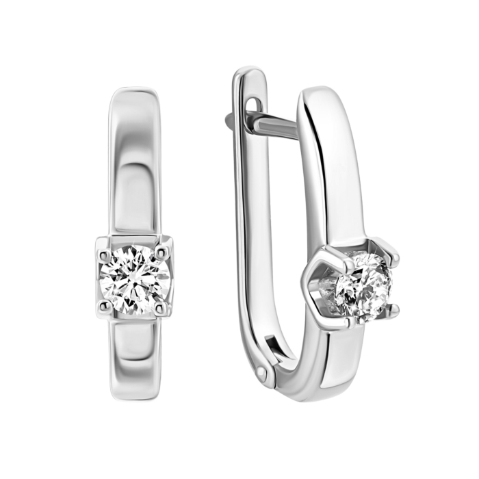 Золоті сережки з діамантами.Артикул UG52104311202