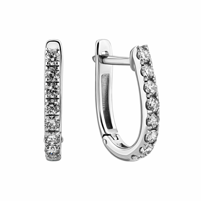 Золоті сережки з діамантами.Артикул UG52191505202