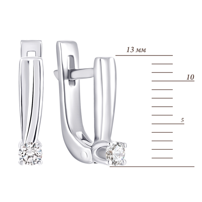 Золоті сережки з діамантами. Артикул UG522749/1