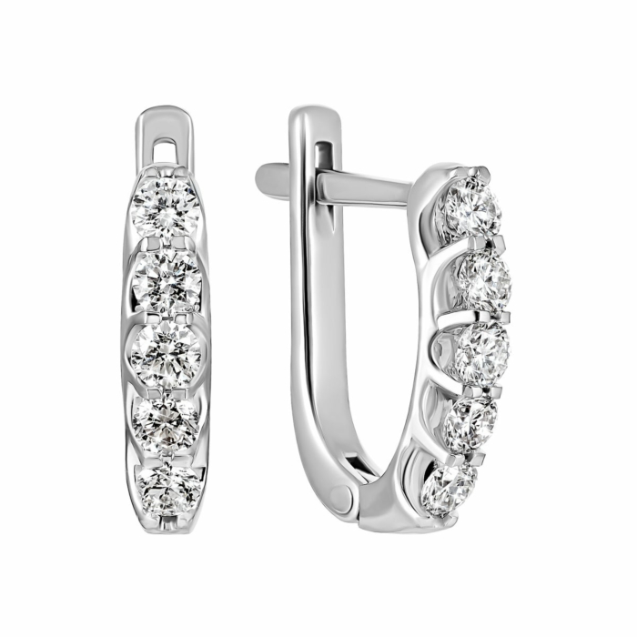 Золотые серьги с бриллиантами. Артикул UG522878/1