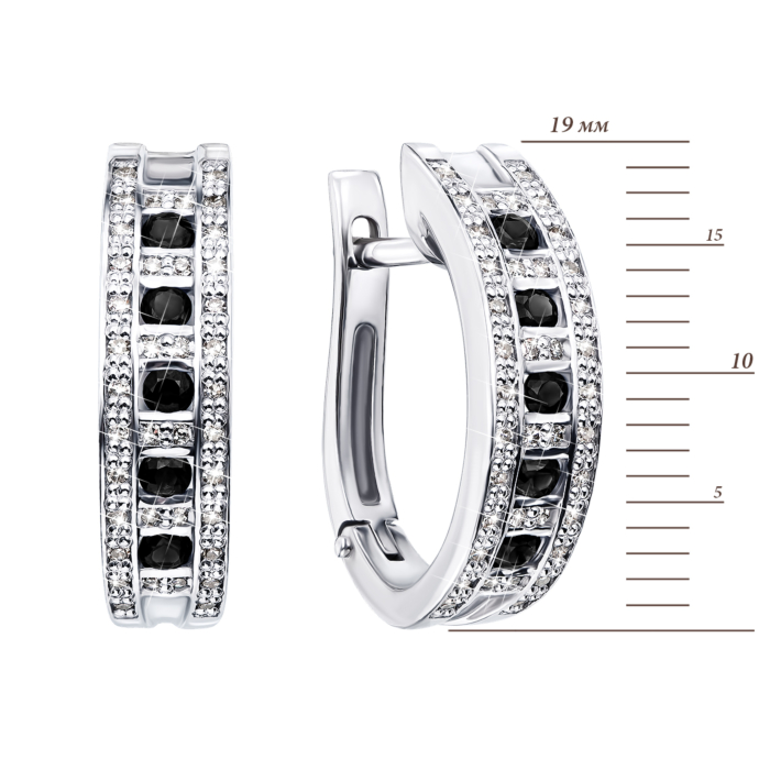 Золотые серьги с бриллиантами (53793/02/1/8477)