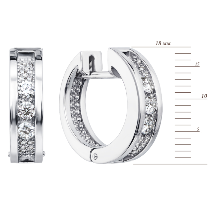 Золотые серьги с бриллиантами (53798/02/1/8240)