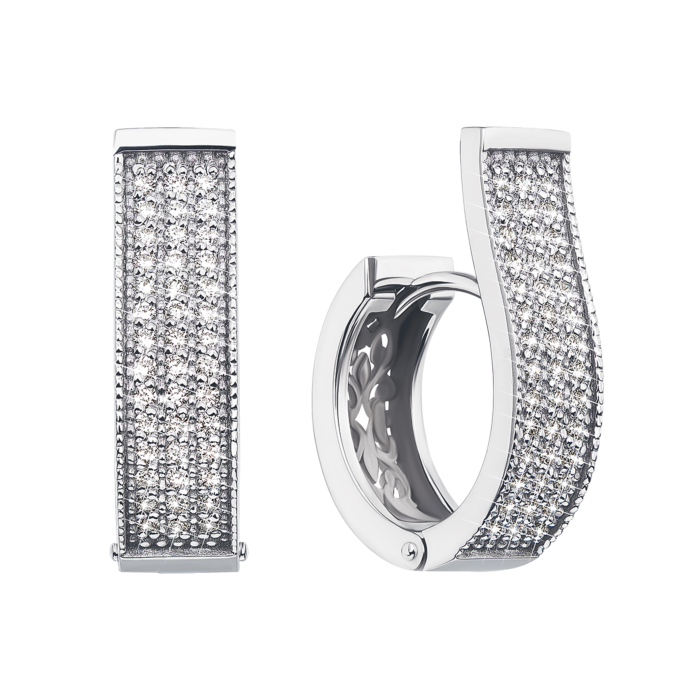 Золоті сережки з діамантами (53805/02/1/80320)