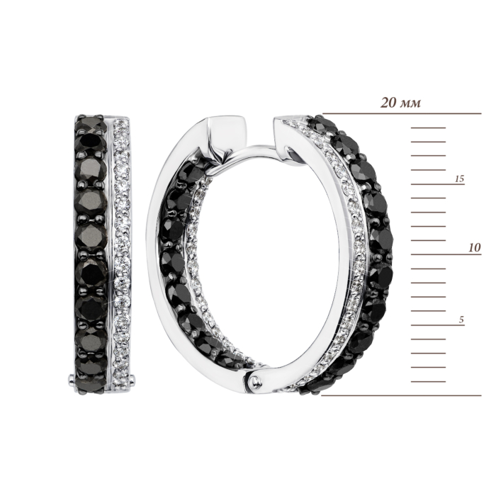 Золоті сережки з діамантами (53821/02/1/8454)